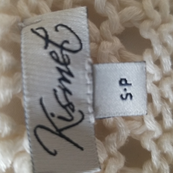NWOT  Crochet Cotton Sweater - Picture 3 of 4